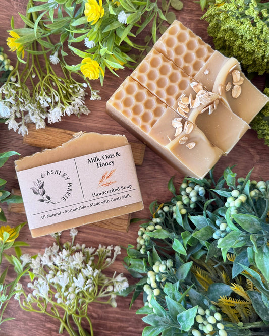 Milk, Oats & Honey Bar Soap | Soothing Handmade Artisan